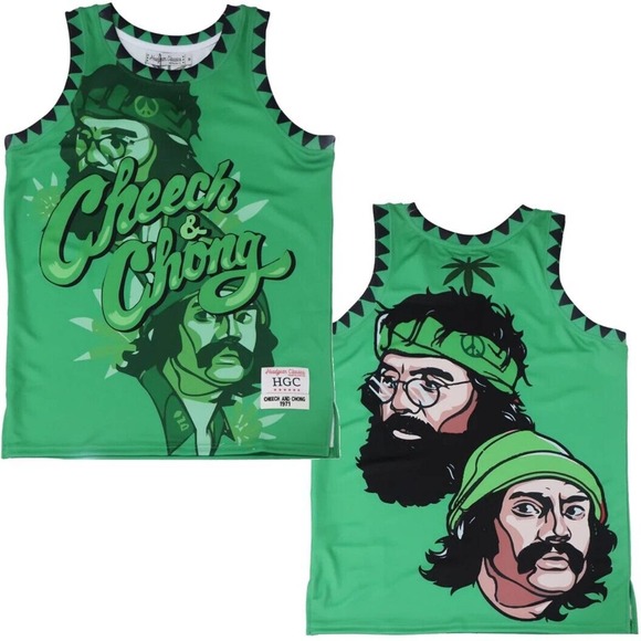 Headgear Classics Other - Cheech & Chong Men's Headgear Classics Premium Embroidered Basketball Jersey